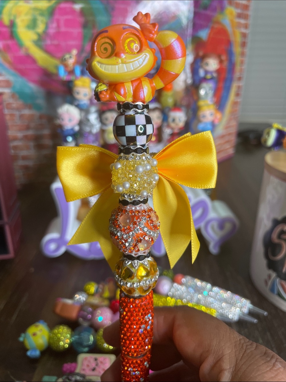 Disney Doorables Halloween Cheshire Cat Beaded Pen